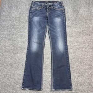 Silver Jeans Co Suki Mid Slim Boot Jeans Womens 29 Blue Med Wash Stretch 29x33
